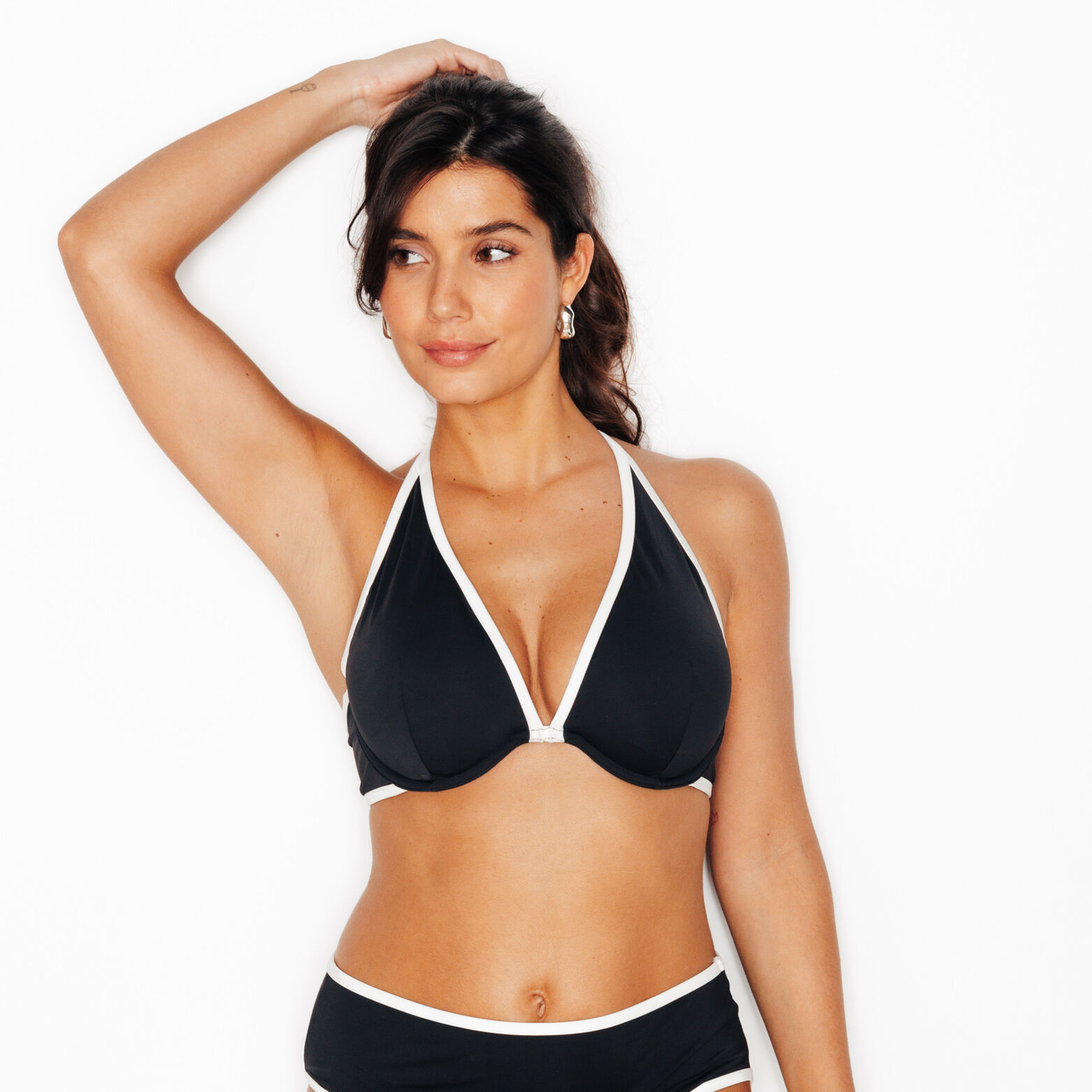 NOELI Maillot de bain triangle plunge NOIR