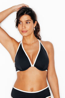 NOELI Maillot de bain triangle plunge NOIR