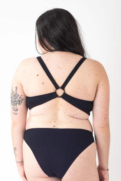 GALON BRASSIERE MAILLE GAUFREE DOS CROI NOIR