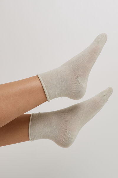 PAIRE DE CHAUSSETTES A PAILLETTES PEAU