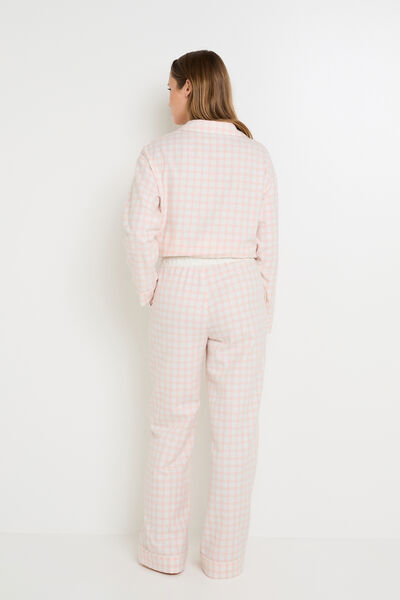 Ensemble FAMILLE rose chemise & pantalon