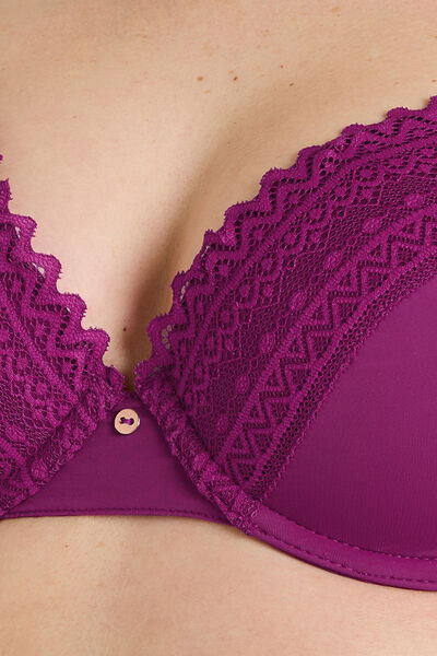 SOUTIEN-GORGE AMPLIFORME MICROFIBRE VIOLET