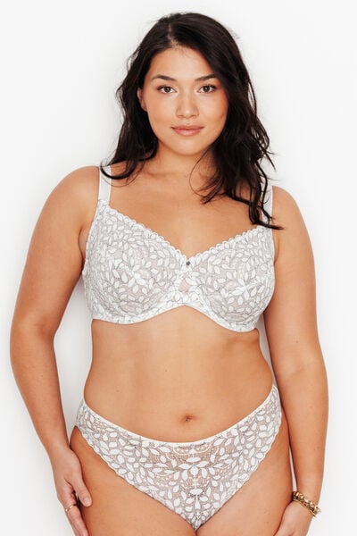 SOUTIEN-GORGE EMBOITANT BLANC/NOIR