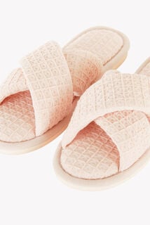 PIMPRENELLE CHAUSSONS MULES ROSE