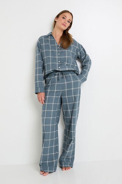 Ensemble FAMILLE bleu chemise & pantalon
