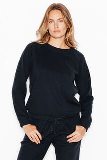 FAIENCE TEE-SHIRT MANCHES LONGUES MARINE