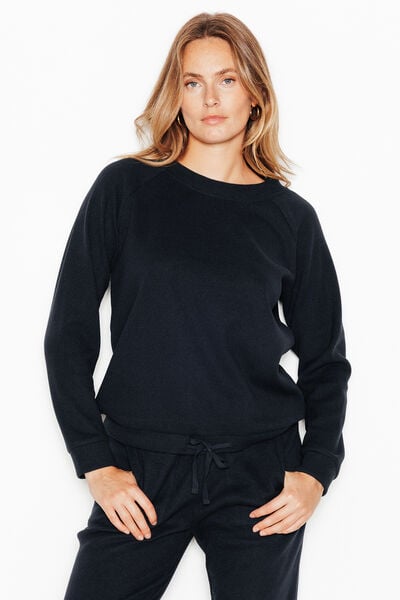 TEE-SHIRT MANCHES LONGUES MARINE