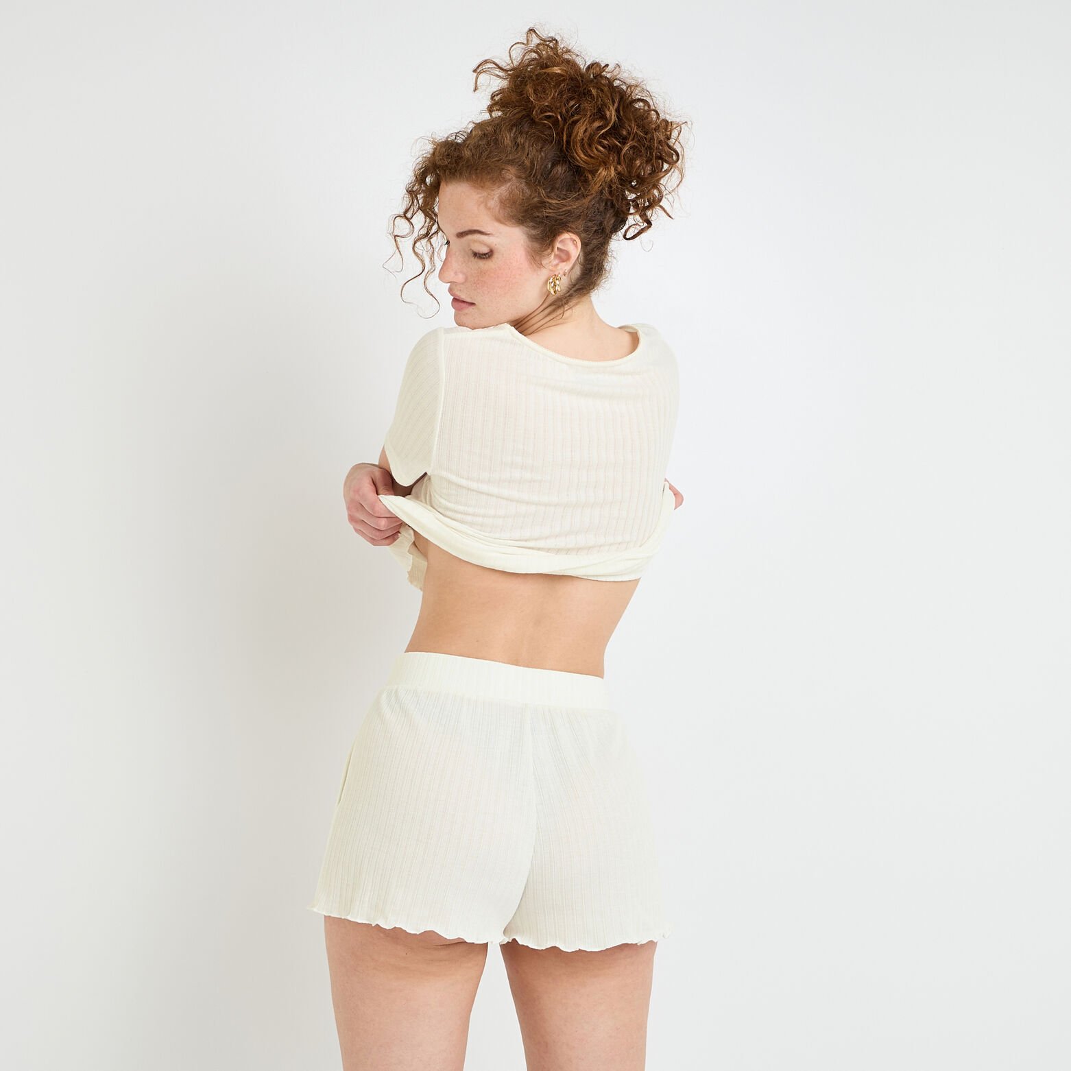 HABY Short de pyjama BEIGE