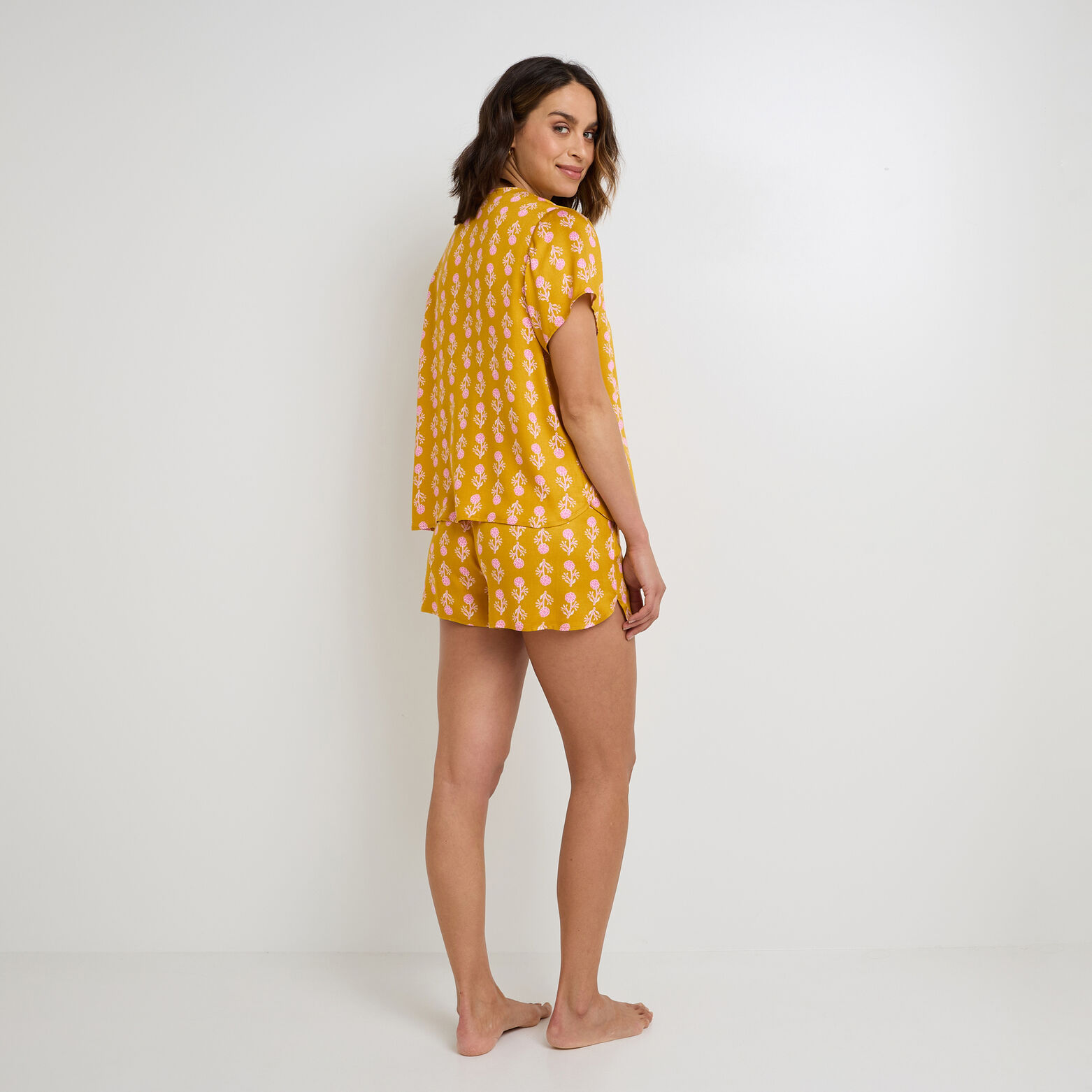 GABRIELLE PYJAMA 2 PIECES MULTICO JAUNE