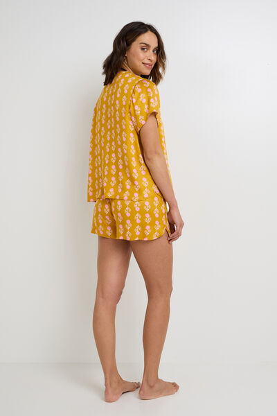 GABRIELLE PYJAMA SHORT MULTICO JAUNE