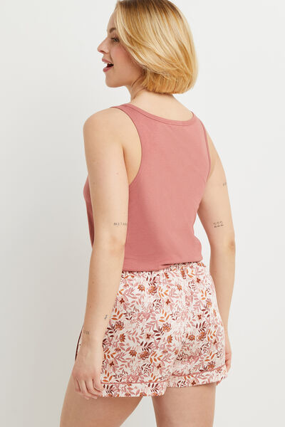 SHORT VISCOSE IVOIRE