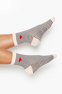 CASSIS CHAUSSETTES RAYURES MULTICO BLANC