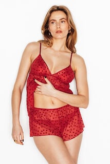 ISIS TOP ET SHORT ROUGE