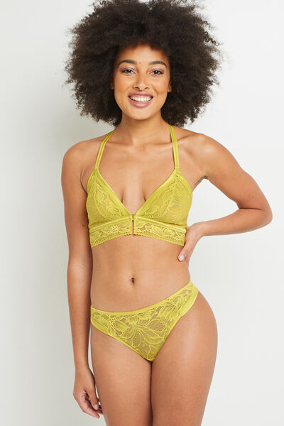 BELMA TANGA DENTELLE JAUNE