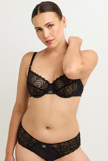 FEMME SOUTIEN-GORGE EMBOITANT DENTELLE NOIR