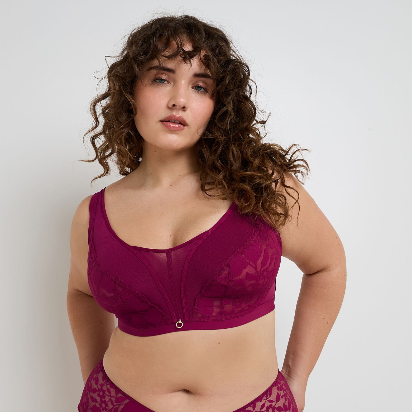 FRAN SOUTIEN-GORGE SANS ARMATURES PRUNE