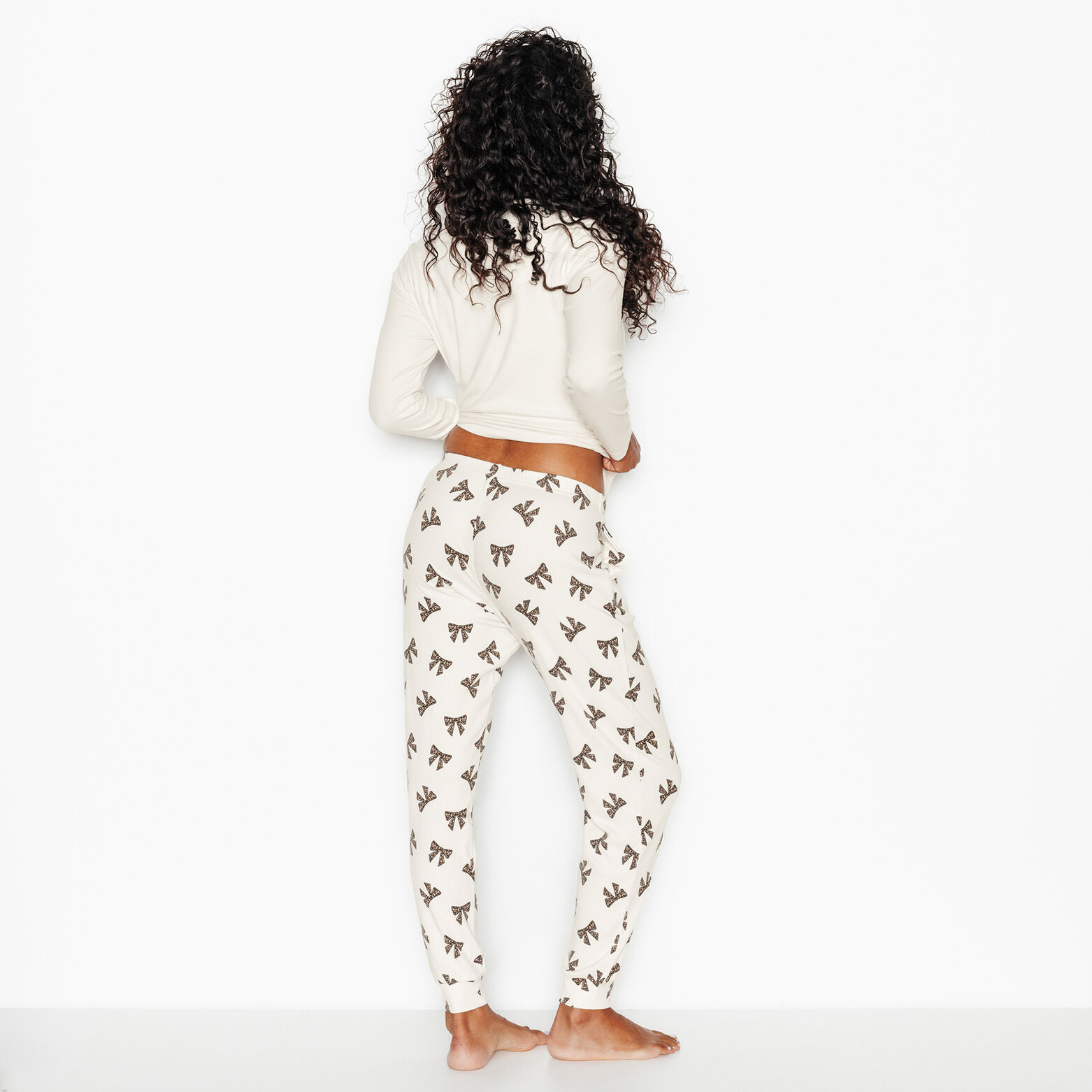 JOLISA PANTALON DE PYJAMA MULTICO BLANC