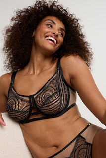 FELIN SOUTIEN-GORGE EMBOITANT NOIR