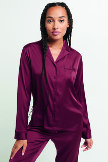 CHIMENE VESTE SATIN  ROUGE