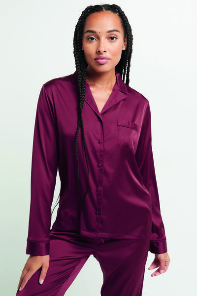 VESTE SATIN ROUGE