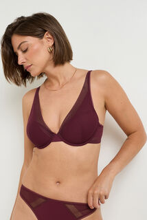 HELLO soutien-gorge ampli dentelle BORDEAUX