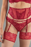 APOLLON SERRE-TAILLE DENTELLE BORDEAUX