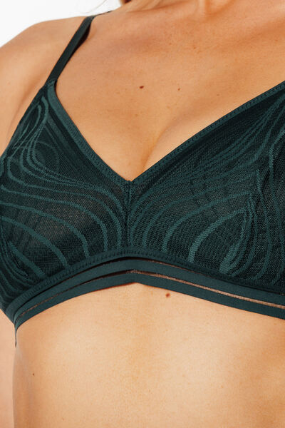 SOUTIEN-GORGE SANS ARMATURES VERT FONCE
