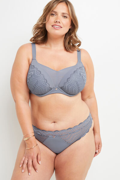 TANGA DENTELLE BLEU CLAIR