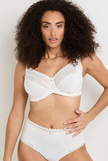 DOUCE SOUTIEN-GORGE EMBOITANT GRANDE TAILLE MICROF ECRU