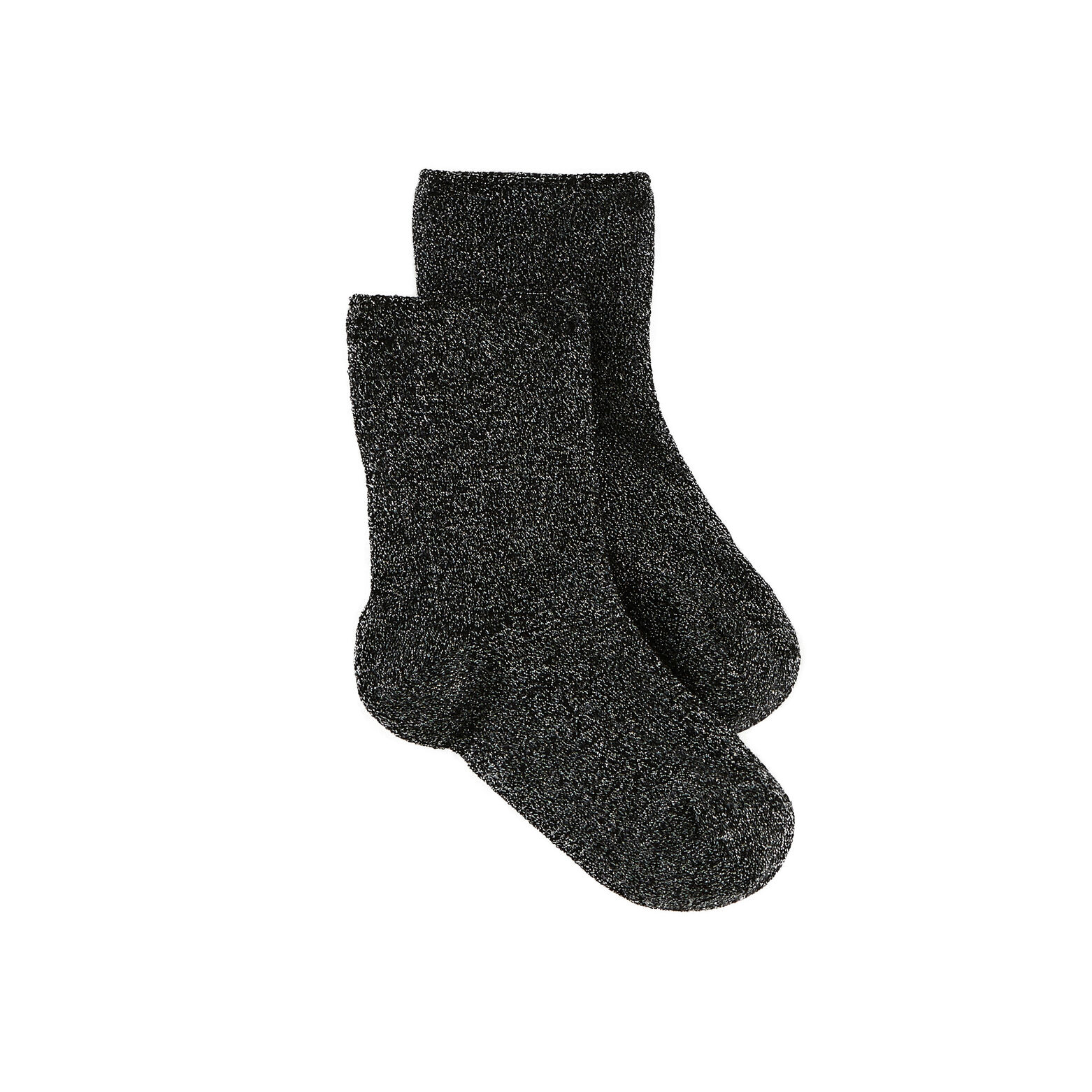 GALAXIE PAIRE DE CHAUSSETTES A PAILLETTES NOIR