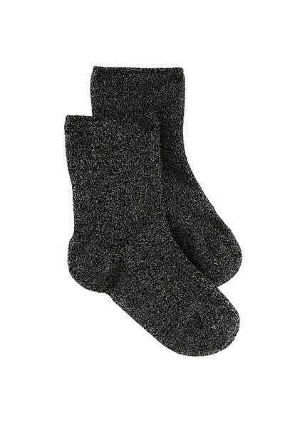 PAIRE DE CHAUSSETTES A PAILLETTES NOIR