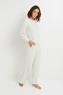 GAUFRETTE PANATALON DE PYJAMA GRIS CLAIR