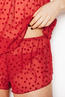 ISIS TOP ET SHORT ROUGE