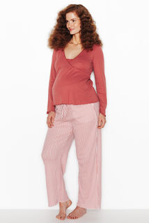 INSOMNIA PYJAMA 2 PIECES GROSSESSE MULTICO ROSE