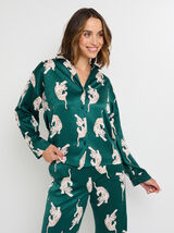 GRAMMY CHEMISE MANCHES LONGUES MULTICO VERT