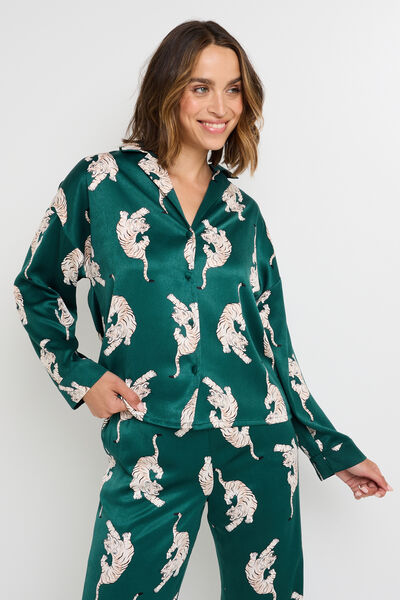 GRAMMY CHEMISE MANCHES LONGUES MULTICO VERT