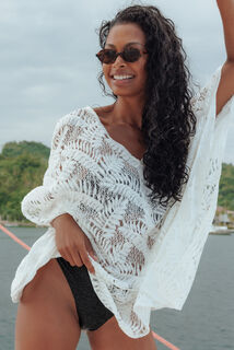 PAOLINA TUNIQUE DE PLAGE BLANC