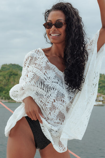 TUNIQUE DE PLAGE BLANC