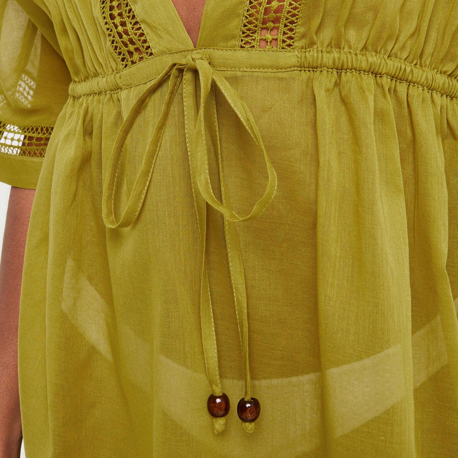 MAUD TUNIQUE VOILE COTON KAKI
