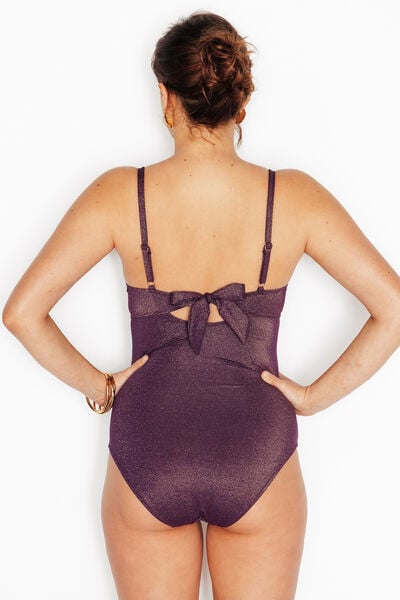 MAILLOT DE BAIN 1 PIECE GAINANT PRUNE