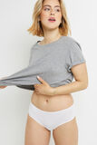BEE SHORTY MICROFIBRE DENTELLE BLANC