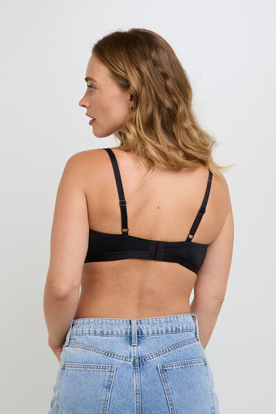 SOUTIEN-GORGE BRASSIERE MICROFIBRE NOIR