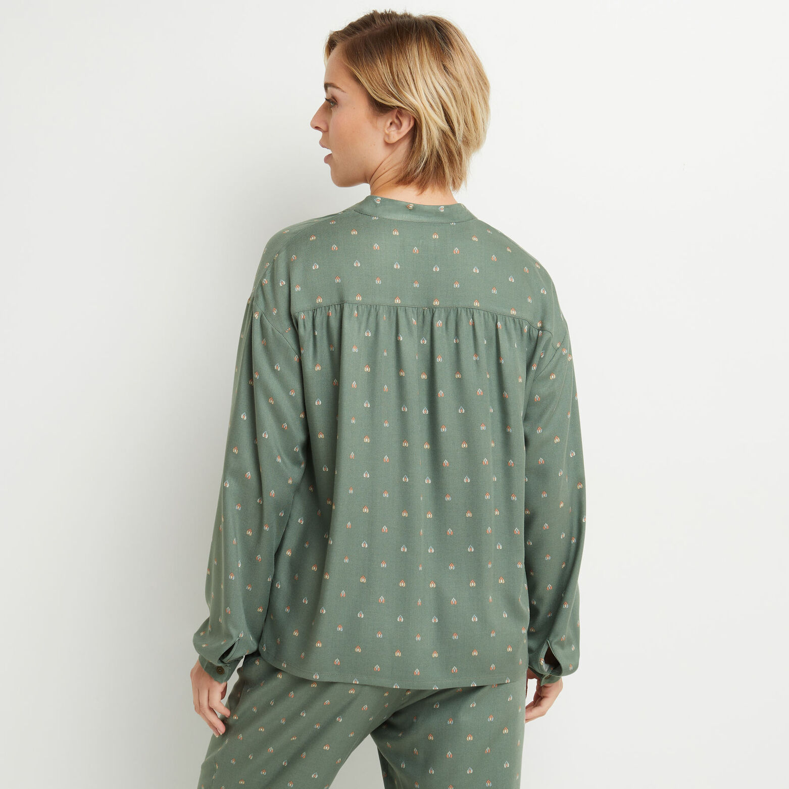 DAISY CHEMISE IMPRIMEE MULTICO VERT
