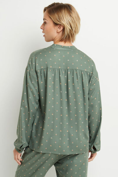 CHEMISE IMPRIMEE MULTICO VERT