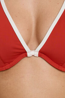 NOELI Maillot de bain triangle plunge ORANGE