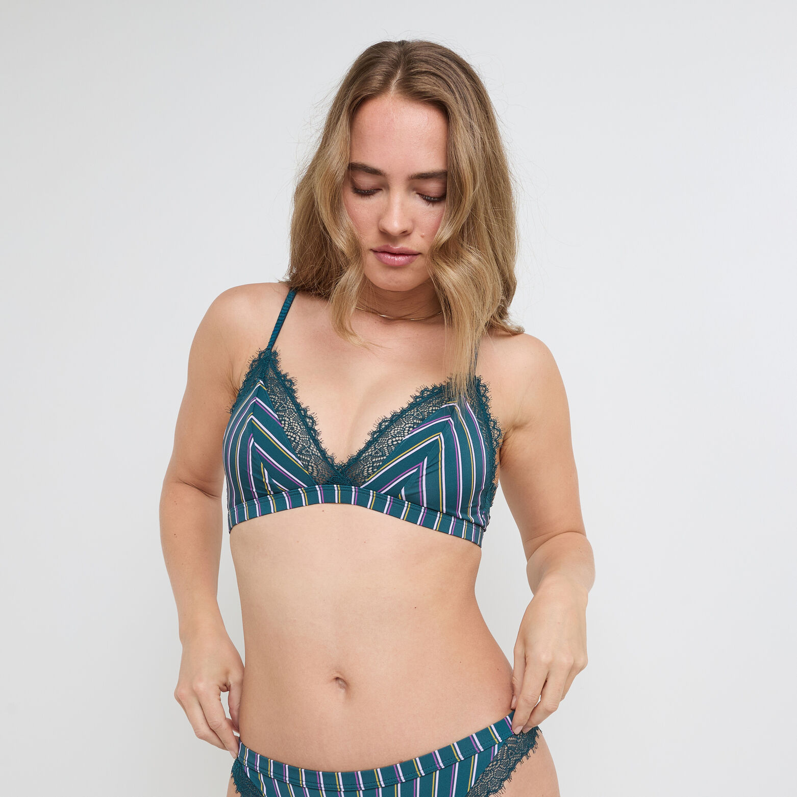 GASTON CULOTTE MICROFIBRE MULTICO BLEU