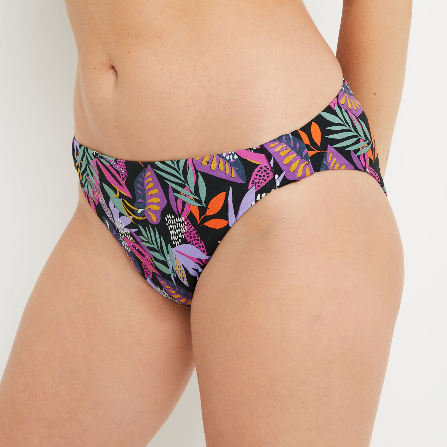 LAVANDE MAILLOT DE BAIN SLIP MIDI NOIR