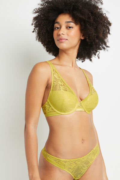 SOUTIEN-GORGE AMPLIFORME FOULARD JAUNE