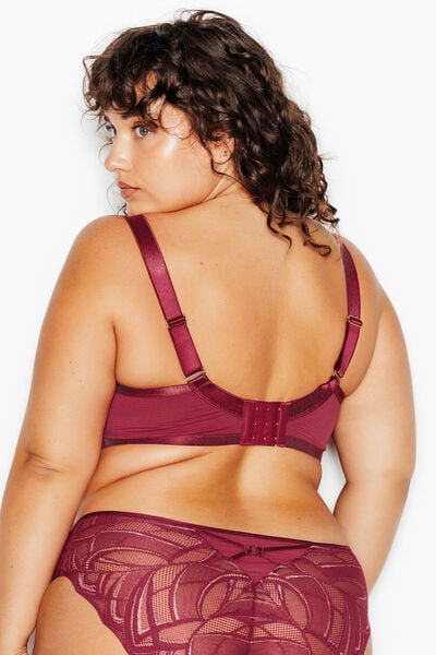 JAINA SOUTIEN-GORGE SANS ARMATURES BORDEAUX