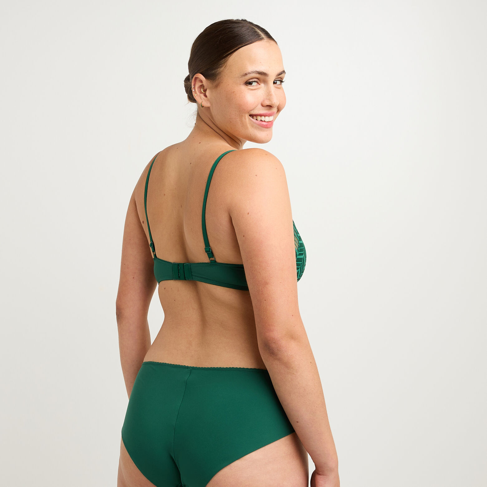 FANFAN SOUTIEN-GORGE SANS ARMATURE VERT FONCE